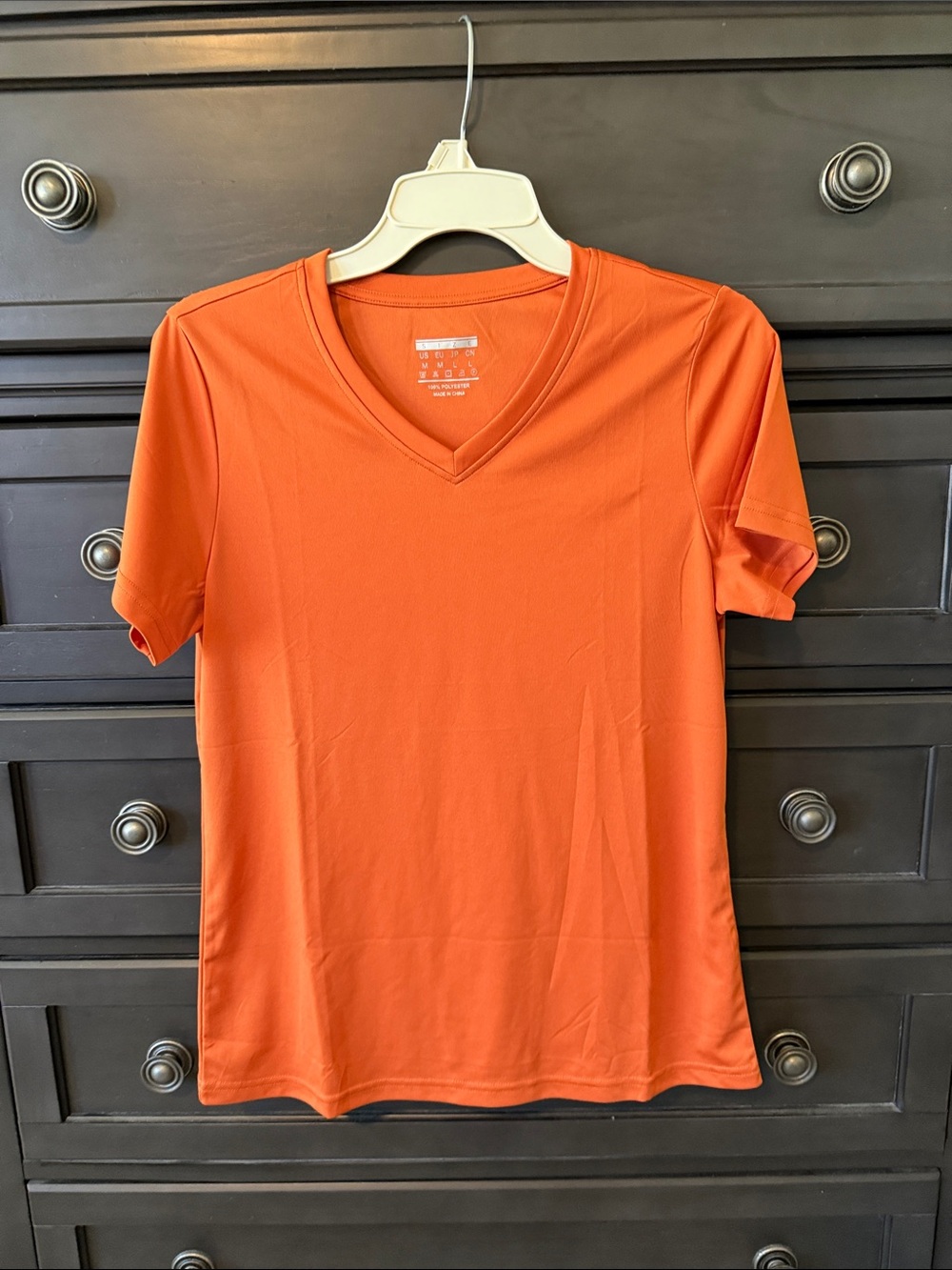 Women’s V-Neck Short Sleeve Tee - Orange